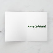 Spaß Weihnachtskarte ~Hund Feiertagskarte (Innenseite)