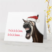 Spaß Weihnachtskarte, Singing Donkey Karte (Gelbe Blume)
