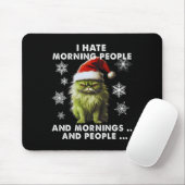 Spaß Weihnachtskostüm - Ich hasse Morgenmenschen - Mousepad (Mit Mouse)