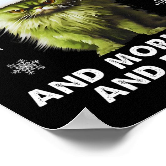 Spaß Weihnachtskostüm - Ich hasse Morgenmenschen - Poster (Ecke)