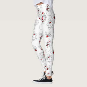 Spaß-Weihnachtsmuster Feiertags-Leggings Leggings
