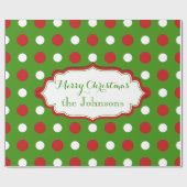 Spaß-WeihnachtsPunkte in Rotem und in weißem Geschenkpapier (Flach)