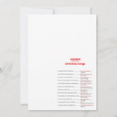 Spaß Weihnachtsspiel - Nicht bearbeitbar - Einladung (Rückseite)