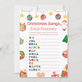 Spaß Weihnachtsspiel - Nicht bearbeitbar - Einladung