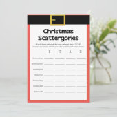 Spaß Weihnachtsspiel - Nicht bearbeitbar - Einladung (Stehend Vorderseite)