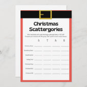 Spaß Weihnachtsspiel - Nicht bearbeitbar - Einladung (Vorne/Hinten)