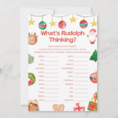 Spaß Weihnachtsspiel - Nicht bearbeitbar - Einladung (Vorderseite)