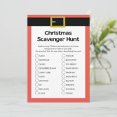 Spaß Weihnachtsspiel - Nicht bearbeitbar - Einladung (Stehend Vorderseite)