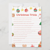 Spaß Weihnachtsspiel - Nicht bearbeitbar - Einladung (Vorderseite)