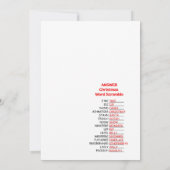 Spaß Weihnachtsspiel - Nicht bearbeitbar - Einladung (Rückseite)