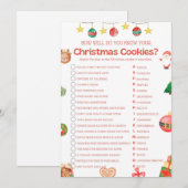 Spaß Weihnachtsspiel - Nicht bearbeitbar - Einladung (Vorne/Hinten)