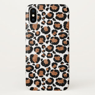 Spaß-Weiß und Goldfolien-Gepard-Muster Case-Mate iPhone Hülle