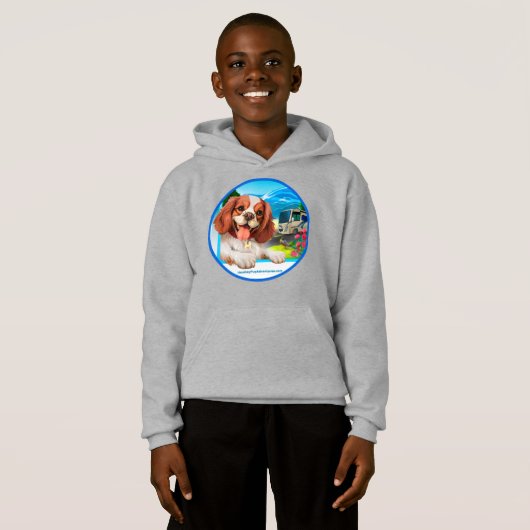 Spaß Welpe Kids Premium Sweatshirt (Vorne ganz)