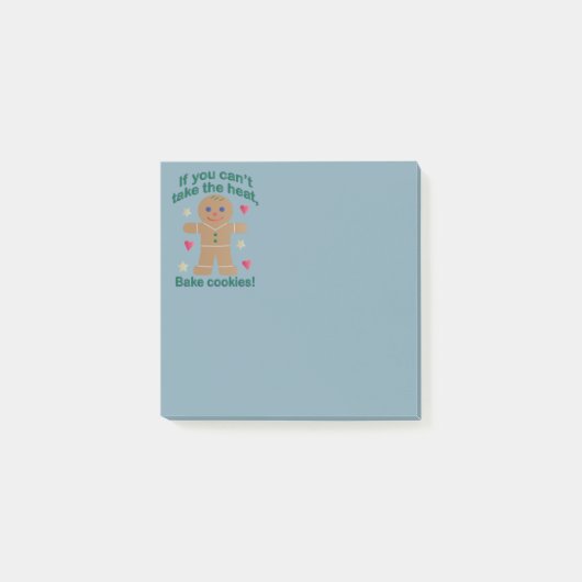 Spaß "Wenn du nicht die Hitze nehmen kannst" Lebku Post-it Klebezettel (Vorderseite)