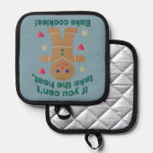 Spaß "Wenn du nicht die Hitze nehmen kannst" Lebku Topflappen (Vorderseite/Rückseite)