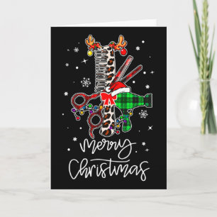 Spaß Werkzeug Friseur Byrber Frohe Weihnachten Fri Karte