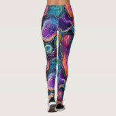 Spaß Wertvoller Stone-Slice verhindert Design mit  Leggings (Rückseite)