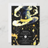 Spaß Whimsical Magic Wizard Geburtstag Einladung (Vorderseite)