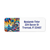 Spaß Whimsical Psychedelic Sailboat (Vorne)