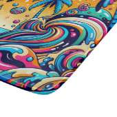 Spaß Whimsical Psychedelic Sailboat Schneidebrett (Ecke)