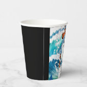 Spaß Whimsical Simple Shark Geburtstag Pappbecher (Rechts)