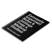 Spaß Wichtiger Medizinstudenten Notizblock (Linke Seite)