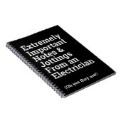 Spaß Wichtiges Elektro-Notebook Notizblock (Rechte Seite)