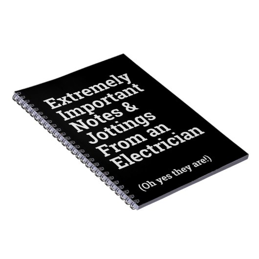 Spaß Wichtiges Elektro-Notebook Notizblock (Rechte Seite)