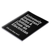 Spaß Wichtiges Elektro-Notebook Notizblock (Linke Seite)