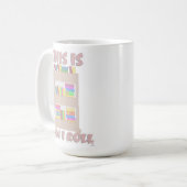 Spaß Wie ich den Cartoon "Book Cart Reader" Kaffeetasse (Vorderseite Links)