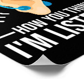 Spaß, wie Sie denken Deaf Deaf Bewusstsein Poster (Ecke)