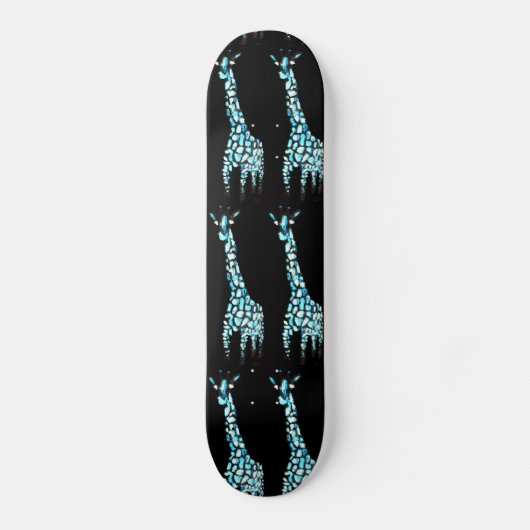 Spaß-wildes Tier-abstrakte Giraffen-Kunst Skateboard (Vorderseite)
