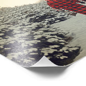 Spaß Winter als Odde/Dänemark Foto Print! (Ecke)