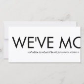 Spaß: Wir haben die Ankündigung einer neuen Adress (Vorderseite)