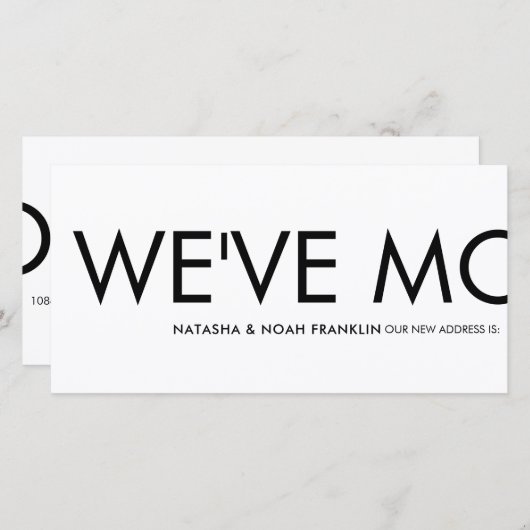 Spaß: Wir haben die Ankündigung einer neuen Adress (Vorne/Hinten)