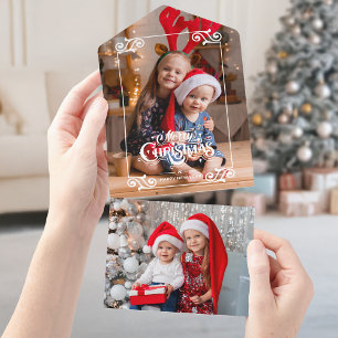 Spaß Wirble Weihnachtsbräune Frohe Weihnachten Fot All In One Einladung