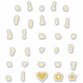 Spaß Wirbler Schriftart Alphabet Sticker Buchstabe (Vorderseite)