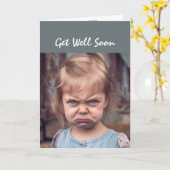 Spaß wird bald gut, nicht glücklich, dass du krank karte (Gelbe Blume)