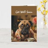 Spaß wird bald gut, nicht glücklich, dass du krank karte (Gelbe Blume)