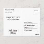 Spaß Wortpuff Du bist mein bedeutender Otter roman Postkarte (Rückseite)