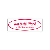 Spaß "Wunderbare Arbeit!" + Name des benutzerdefin Permastempel (Design)