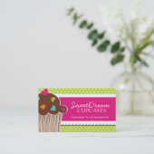 Spaß-wunderliche Kuchen-Bäckerei-Visitenkarten Visitenkarte (Stehend Vorderseite)