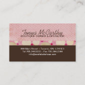 Spaß-wunderliche Kuchen-Visitenkarten Visitenkarte (Rückseite)