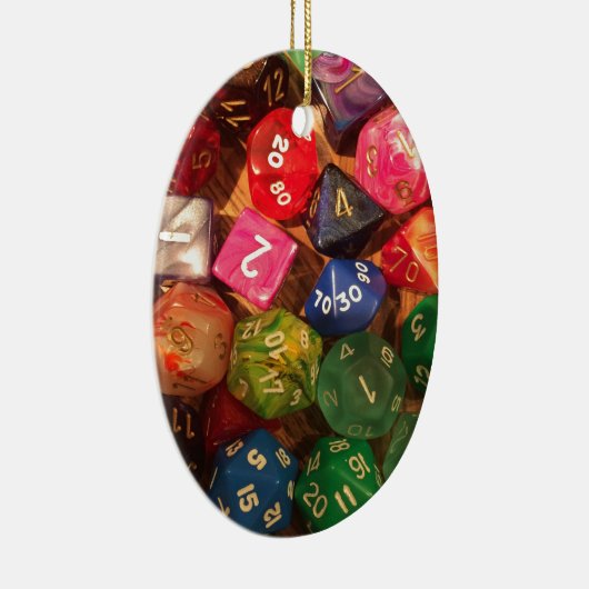 Spaß-Würfelentwurf für Gamers Keramikornament (Rechts)
