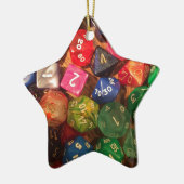 Spaß-Würfelentwurf für Gamers Keramikornament (Links)