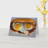 Spaß-Würstchen-Gruß-Karte! Karte (Gelbe Blume)