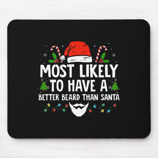 Spaß Xmas am ehesten ein besserer Bart als S Mousepad (Vorne)