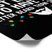 Spaß Xmas am ehesten ein besserer Bart als S Poster (Ecke)