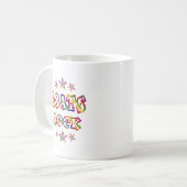 Spaß-Ziegen-Felsen Kaffeetasse (Vorderseite Links)