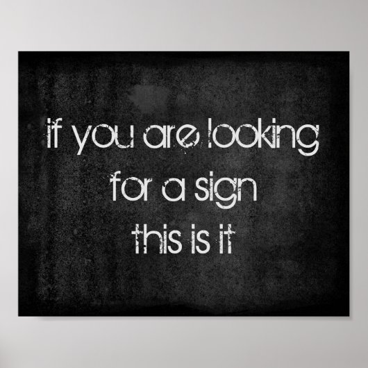 Spaß Zitat auf bedrücktem dunkelgrau Poster (Vorne)